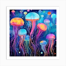 Jellyfish Canvas Print Art Print