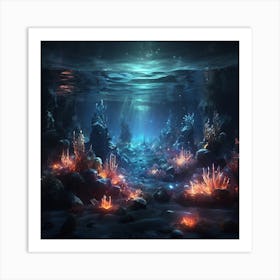 Underwater Scene Art Print