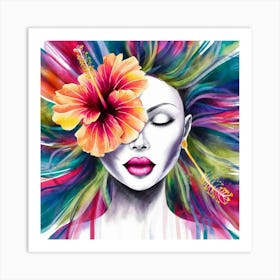 Hibiscus Flower 1 Art Print