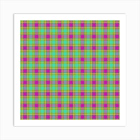 Plaid Fabric 212 Art Print