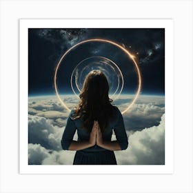 Meditation In Space Art Print