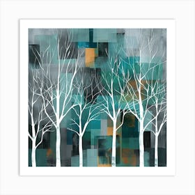 Trees In Winter Art Print