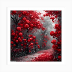 Red Roses 14 Art Print