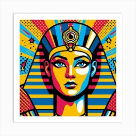 Pop Pharaoh Neferkaure Art Print