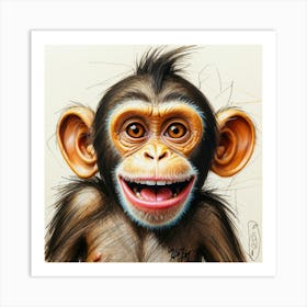 Chimpanzee 17 Art Print