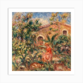 Farmhouse (1917), Pierre Auguste Renoir Art Print