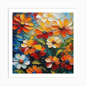 Flowers Painting 1 Art Print