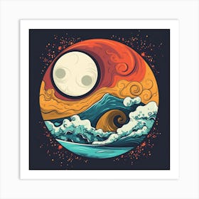 Great Wave 3 Art Print