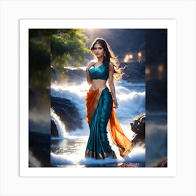 Beautiful Indian Woman Art Print