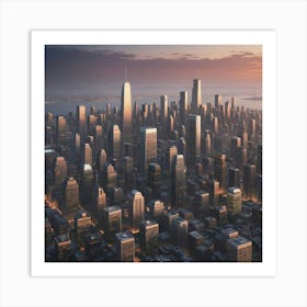 New York City Skyline 8 Art Print