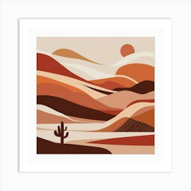 Desert Landscape 4 Art Print