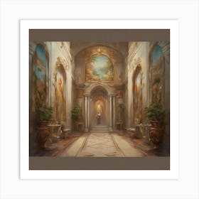 Hallway Of The Palace Art Print