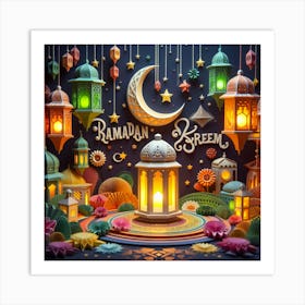 Ramadan Lanterns Art Print