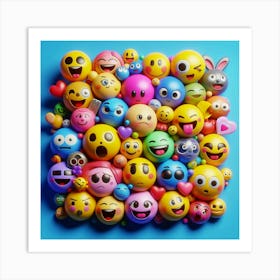 Emojis Art Print