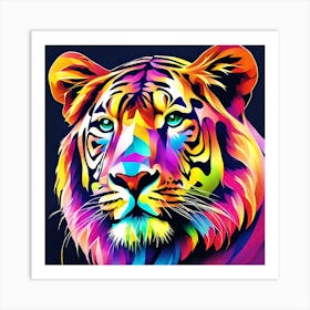 Colorful Tiger 2 Art Print