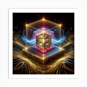 Ethereal Cube Art Print