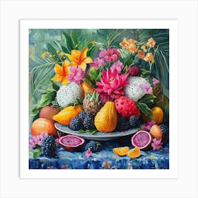 Tropical Fruit Art 1 Art Print