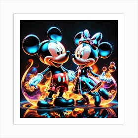 Mickey And Minnie 2 Art Print