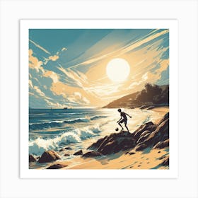 The Beach Art Print