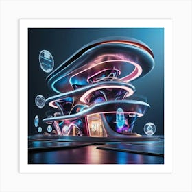 Futuristic Building Art Print