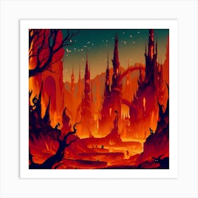 Spirited Inferno Art Print