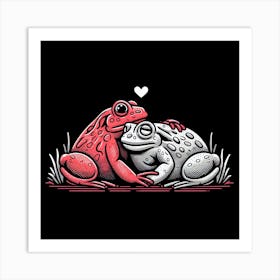 Frog Lovers Art Print