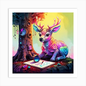 Deer Art 1 Art Print