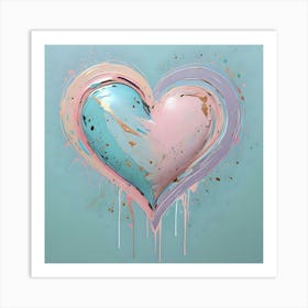 Heart Painting Art Print