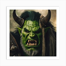 Warcraft Troll Art Print