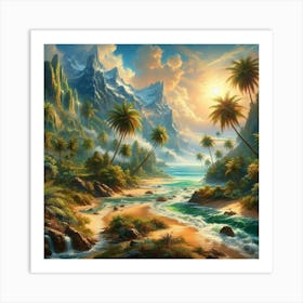 Tropical Paradise Art Print