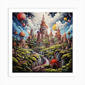 City In The Sky Art Print