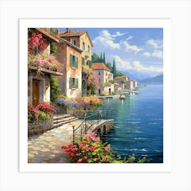 Italian Lake Art Print