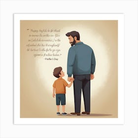 Father is great Art Print