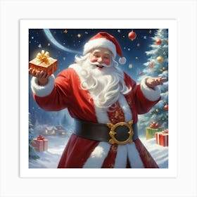 Christmas Santa 3 Art Print