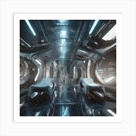 Futuristic Interior 5 Art Print