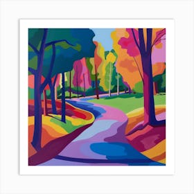 Abstract Park Collection Crystal Palace Park London 2 Art Print