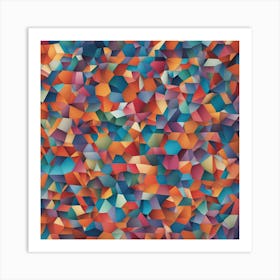 Abstract Polygonal Pattern Art Print