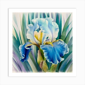 Blue Iris Art Print