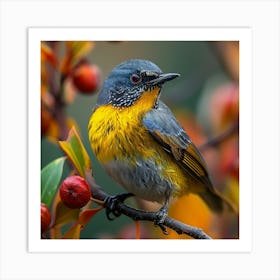 Rufous-Tailed Robin 10 Art Print