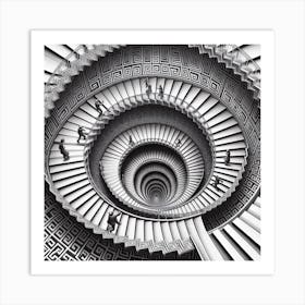 Staircases to Nowhere Art Print