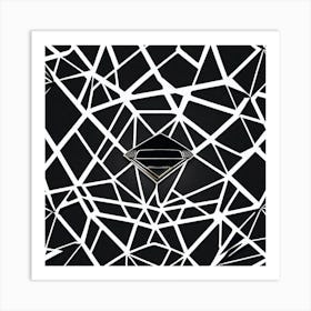 Black And White Abstract Art Print