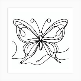 Butterfly Picasso style 7 Art Print