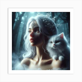 Fairy In The Forest 41 Art Print