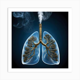 Image Of Lungs Art Print