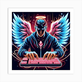 Angel Of The Computer Art Print