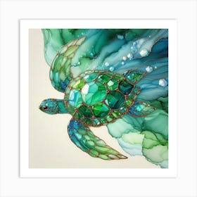 A crystal turtle 1 Art Print