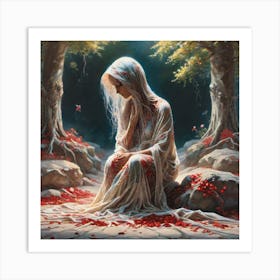 Woman Of The Forest 1 Art Print