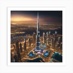 692607 Hyper Realistic Color Epic Cinematography Of Burj Xl 1024 V1 0 Art Print