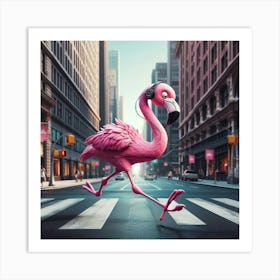 Pink Flamingo 2 Art Print