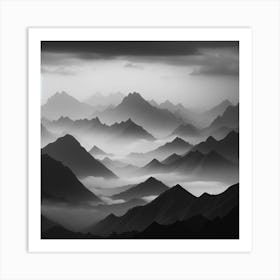 Mountain Range 1 Art Print